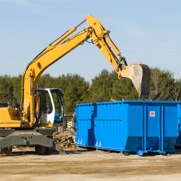 can i request a rental extension for a residential dumpster in Bushyhead OK